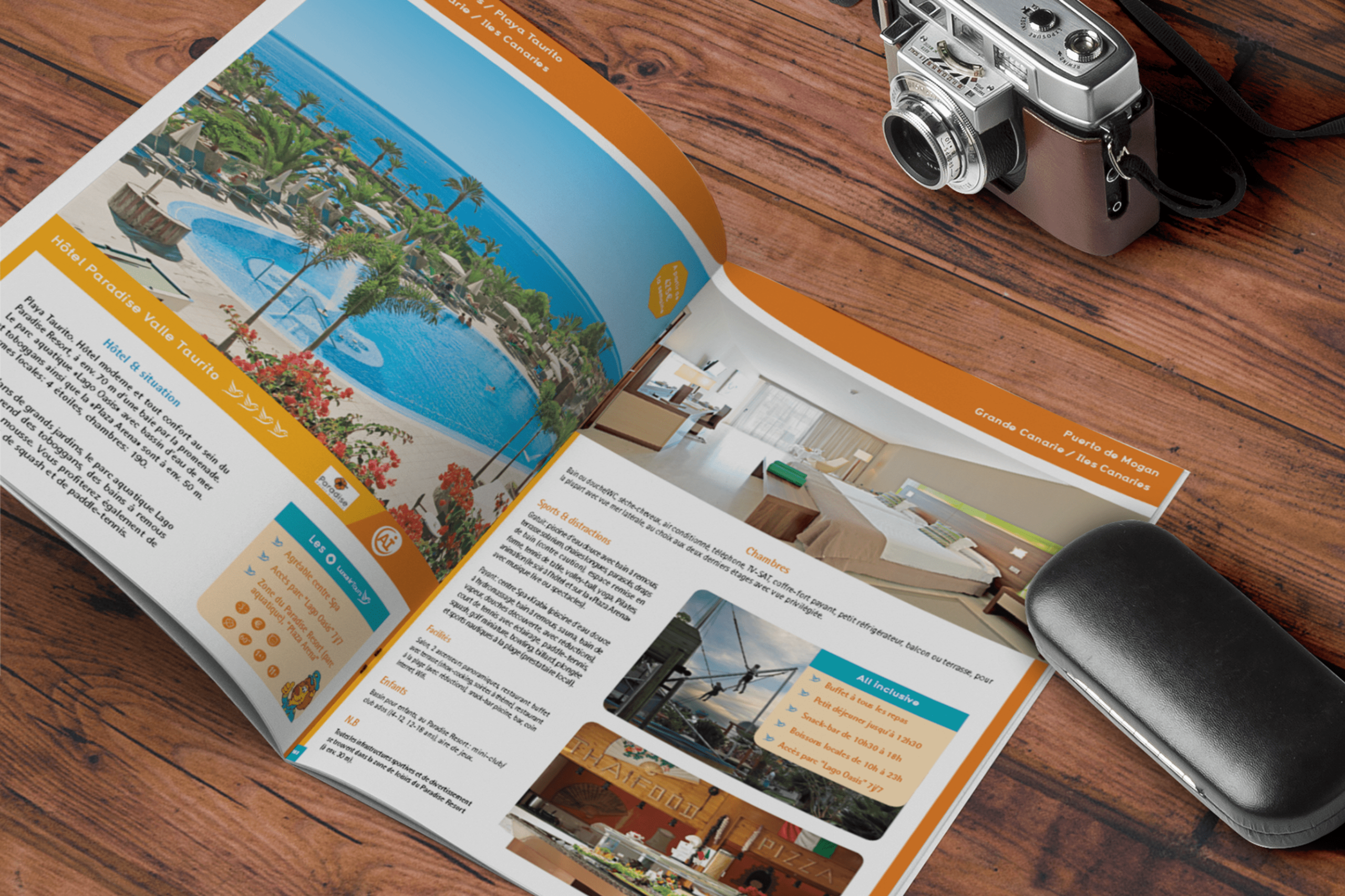 Conception-Rédaction et design d'une brochure de voyage pour Luxair Tours