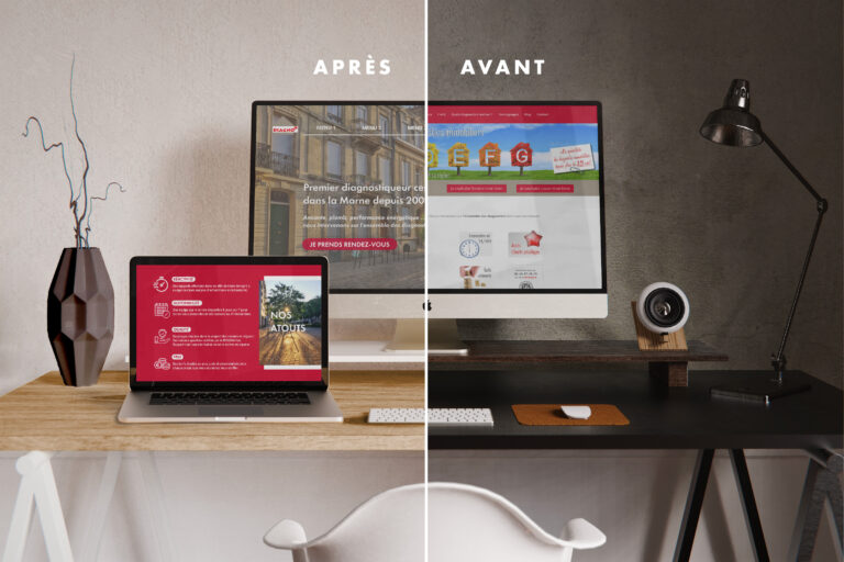 Refonte site web et UX/UI design pour Diagno+, spécialiste en diagnostic immobilier